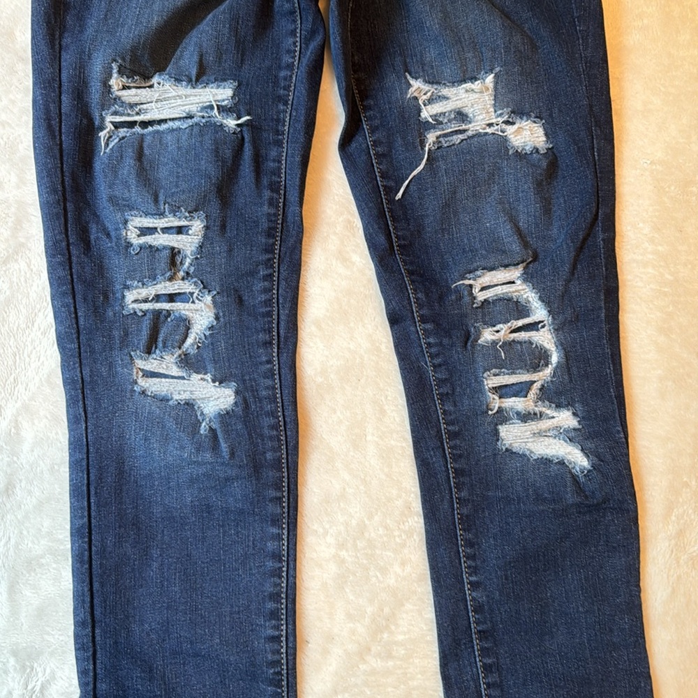 💜 SO High Rise Distressed Jeggings - Picture 3 of 4